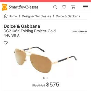 Dolce & Gabbana RARE folding sunglasses